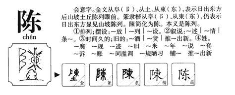 陈五行|陈字的五行属性